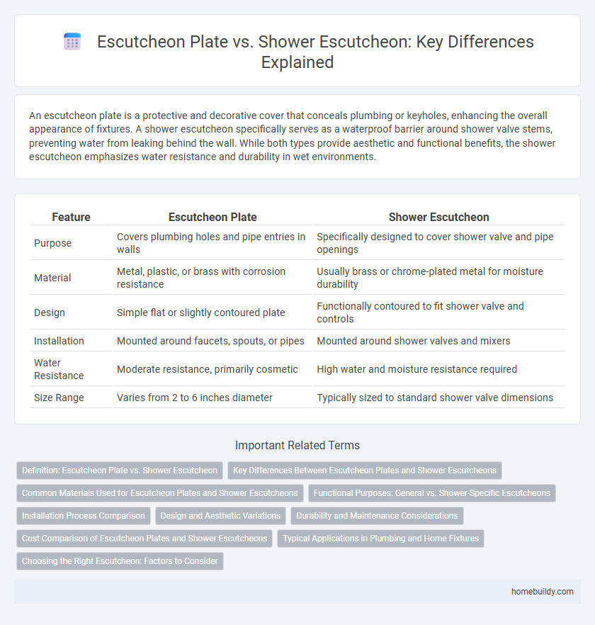 Escutcheon Plate vs. Shower Escutcheon: Key Differences Explained