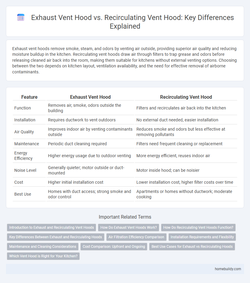 Exhaust Vent Hood vs. Recirculating Vent Hood: Key Differences Explained