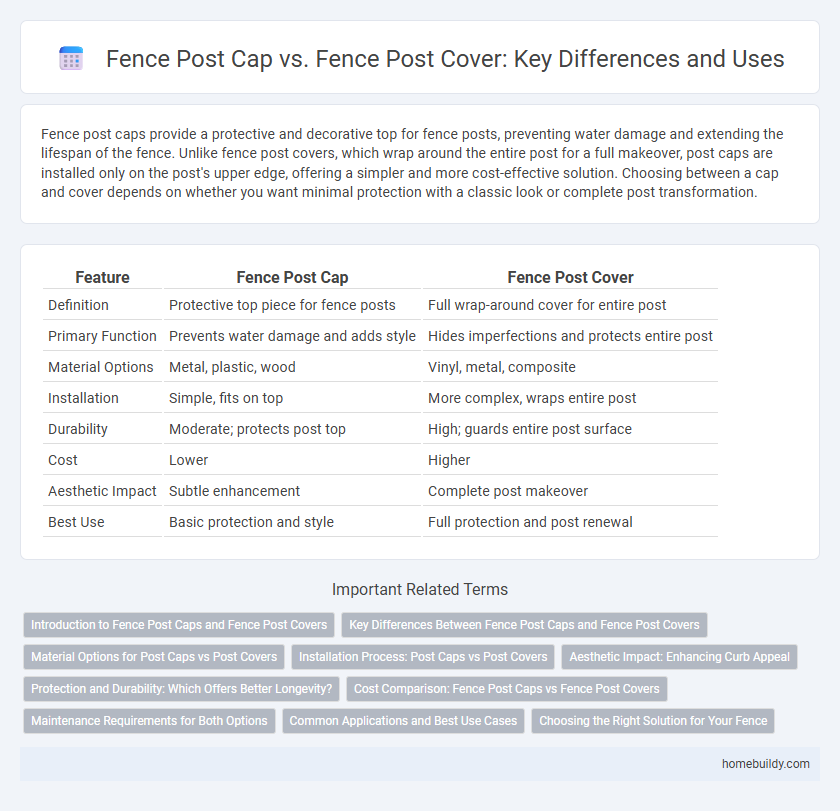 Fence Post Cap vs. Fence Post Cover: Key Differences and Uses