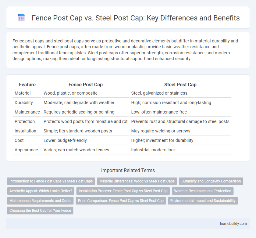 Fence Post Cap vs. Steel Post Cap: Key Differences and Benefits