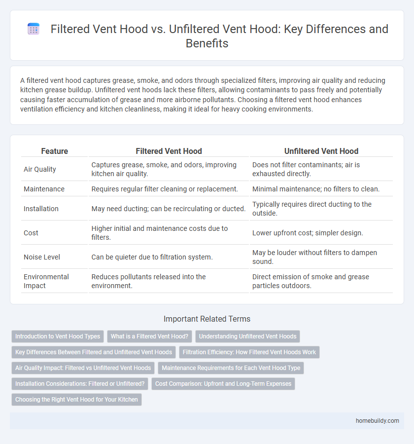 Filtered Vent Hood vs. Unfiltered Vent Hood: Key Differences and Benefits