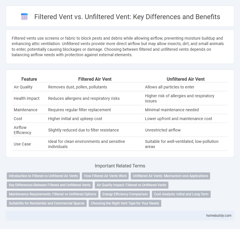 Filtered Vent vs. Unfiltered Vent: Key Differences and Benefits