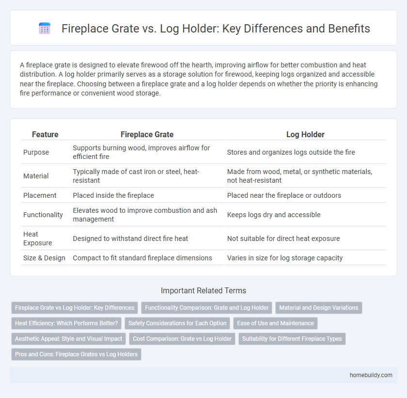 Fireplace Grate vs. Log Holder: Key Differences and Benefits