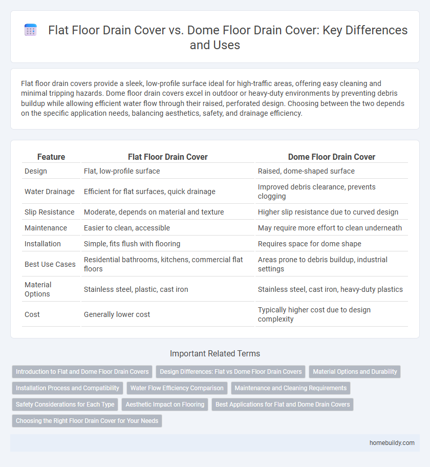 Flat Floor Drain Cover vs. Dome Floor Drain Cover: Key Differences and Uses