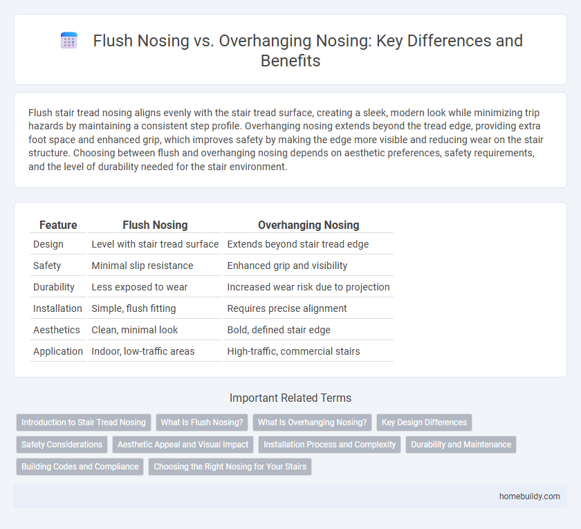 Flush Nosing vs. Overhanging Nosing: Key Differences and Benefits