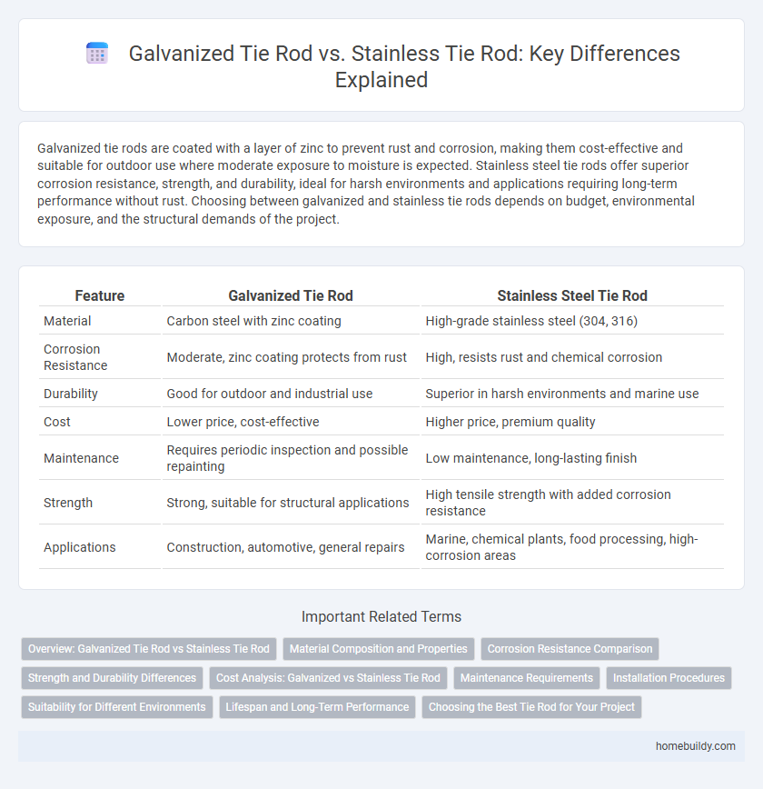 Galvanized Tie Rod vs. Stainless Tie Rod: Key Differences Explained