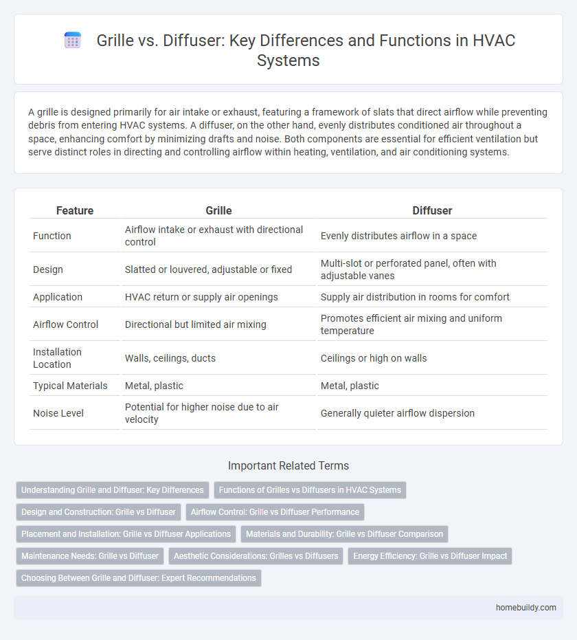 Grille vs. Diffuser: Key Differences and Functions in HVAC Systems