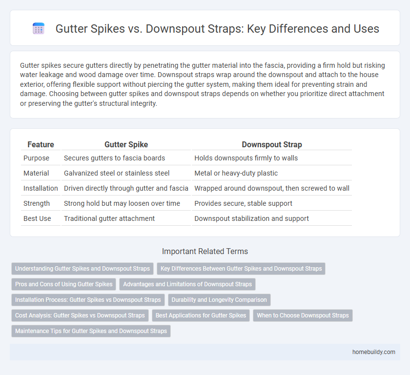 Gutter Spikes vs. Downspout Straps: Key Differences and Uses