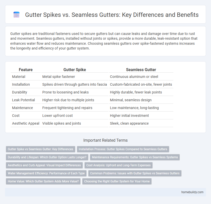 Gutter Spikes vs. Seamless Gutters: Key Differences and Benefits
