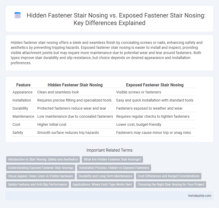 Hidden Fastener Stair Nosing vs. Exposed Fastener Stair Nosing: Key Differences Explained