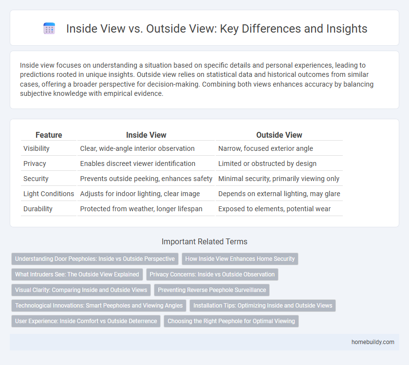Inside View vs. Outside View: Key Differences and Insights