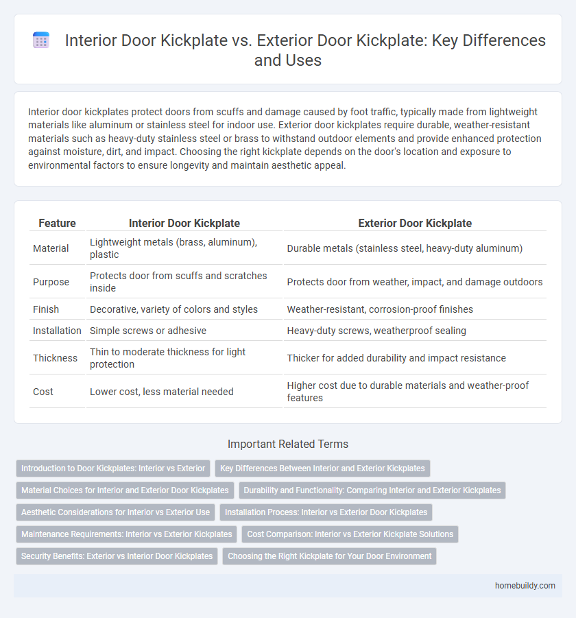 Interior Door Kickplate vs. Exterior Door Kickplate: Key Differences and Uses