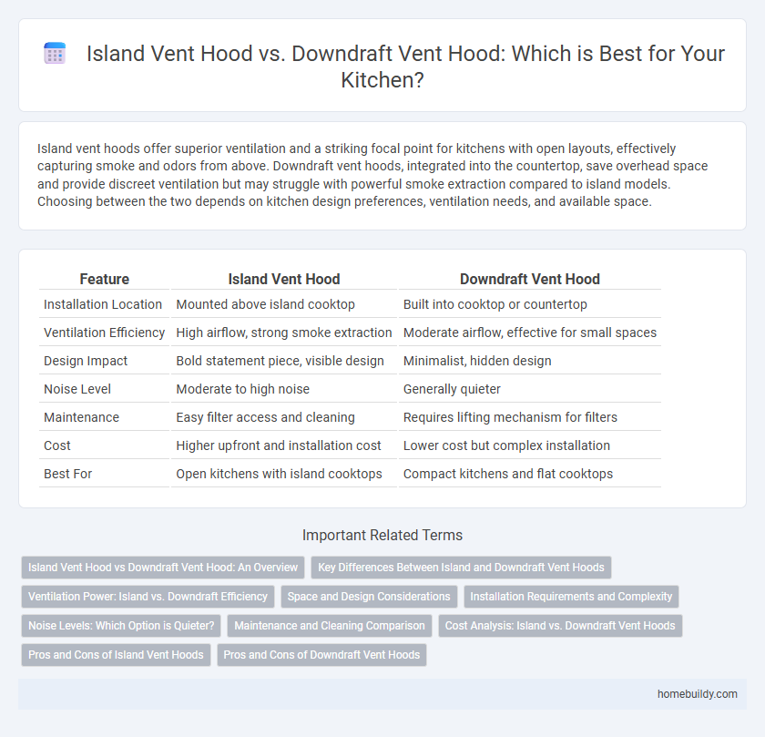 Island Vent Hood vs. Downdraft Vent Hood: Which is Best for Your Kitchen?
