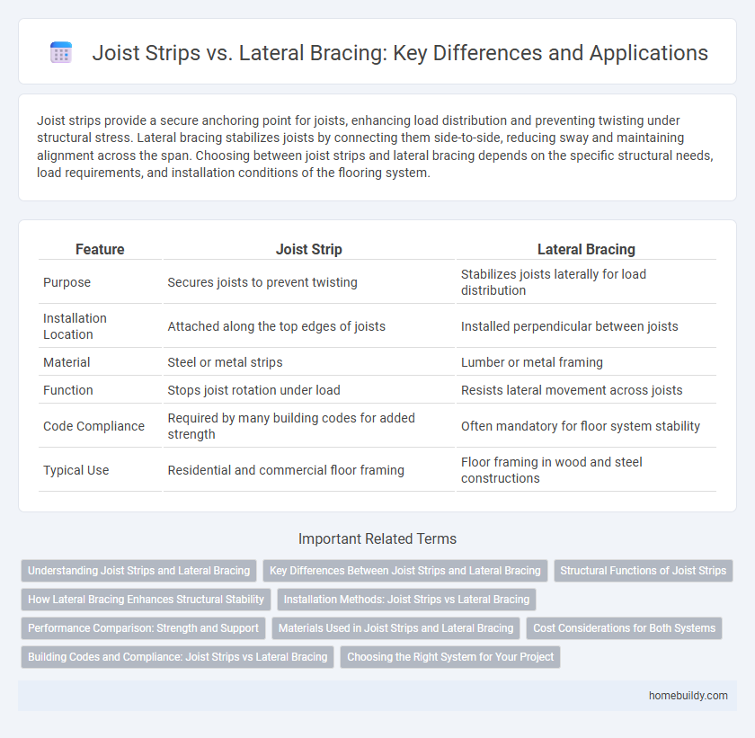Joist Strips vs. Lateral Bracing: Key Differences and Applications