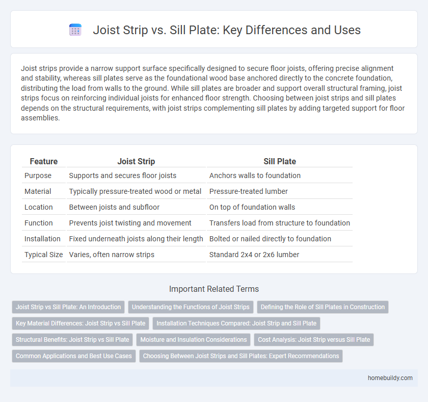 Joist Strip vs. Sill Plate: Key Differences and Uses