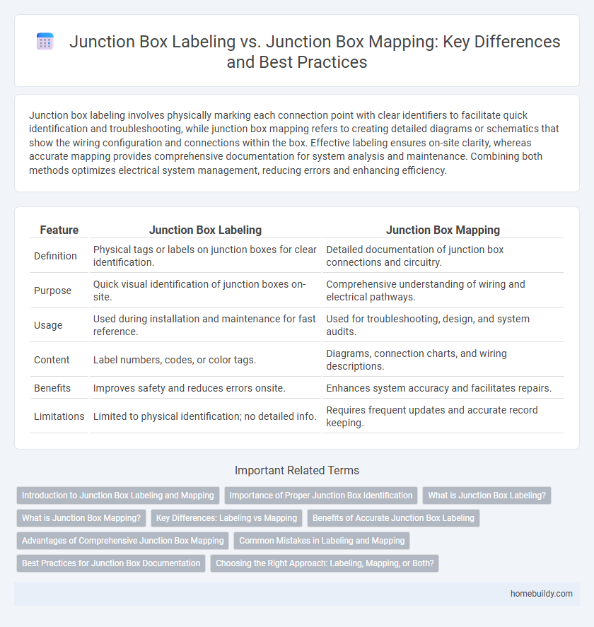 Junction Box Labeling vs. Junction Box Mapping: Key Differences and Best Practices