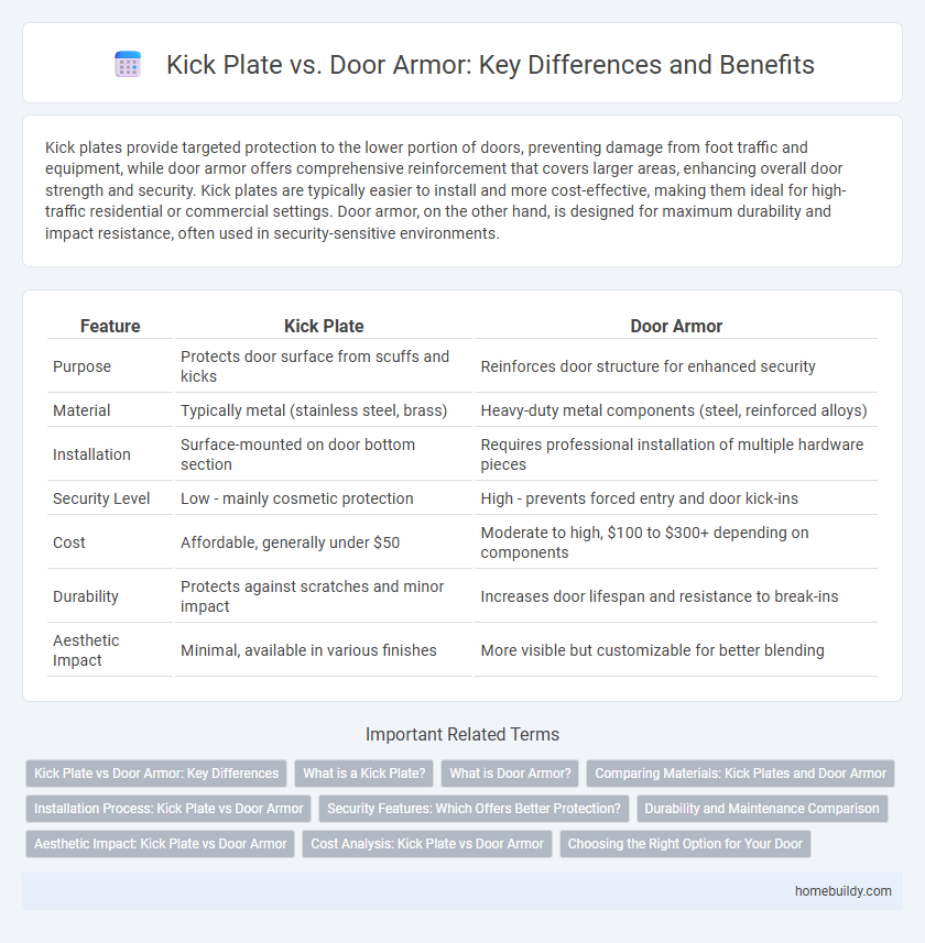 Kick Plate vs. Door Armor: Key Differences and Benefits