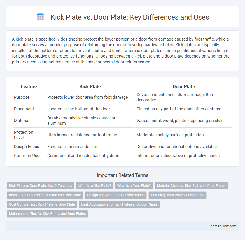 Kick Plate vs. Door Plate: Key Differences and Uses