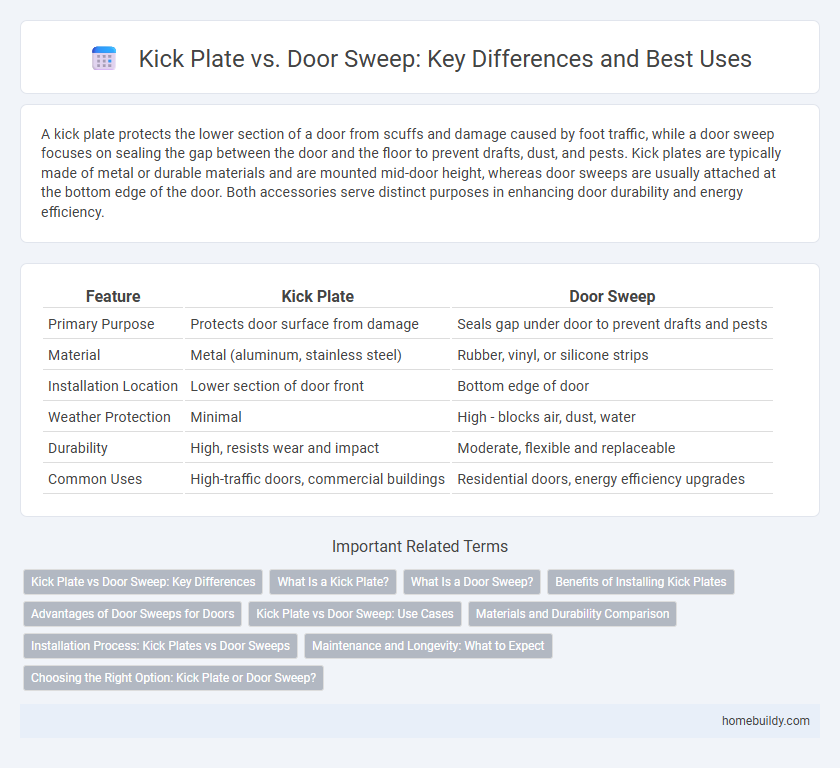 Kick Plate vs. Door Sweep: Key Differences and Best Uses