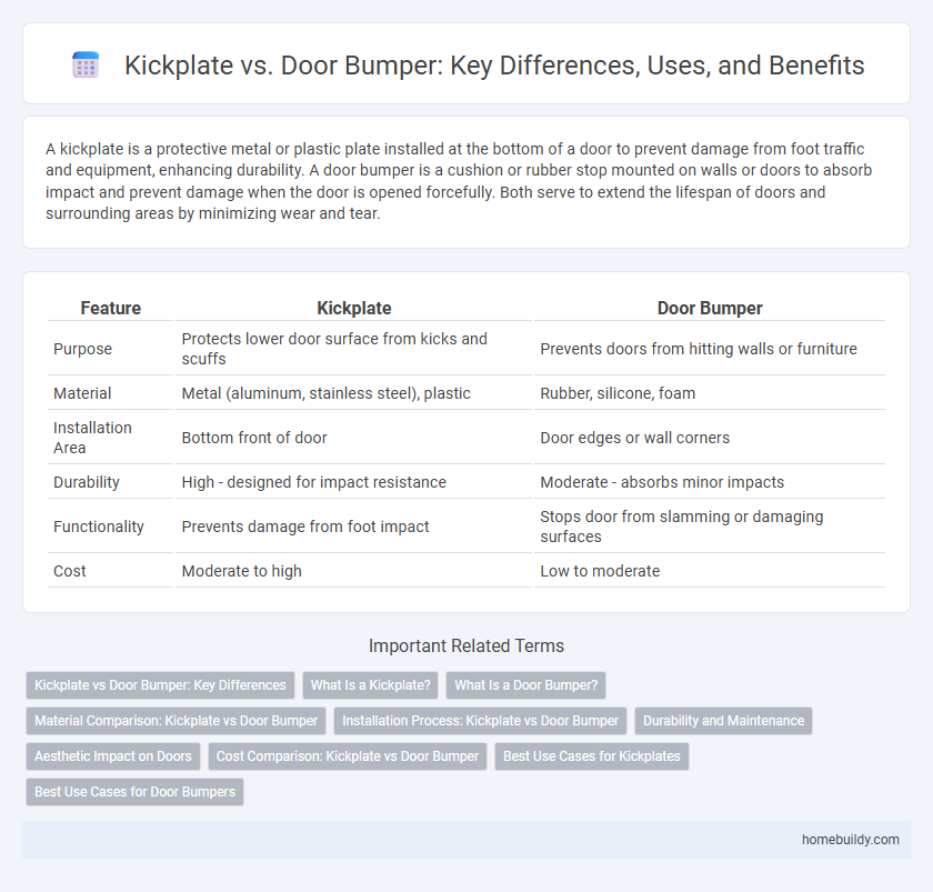 Kickplate vs. Door Bumper: Key Differences, Uses, and Benefits
