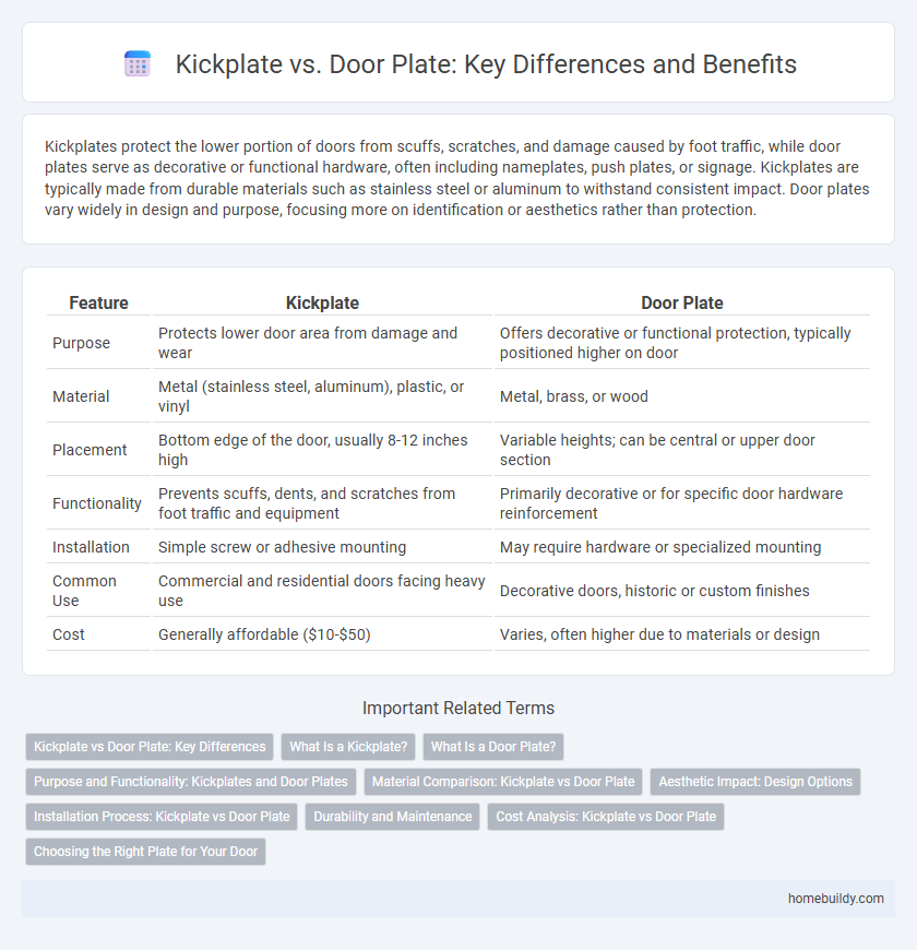 Kickplate vs. Door Plate: Key Differences and Benefits
