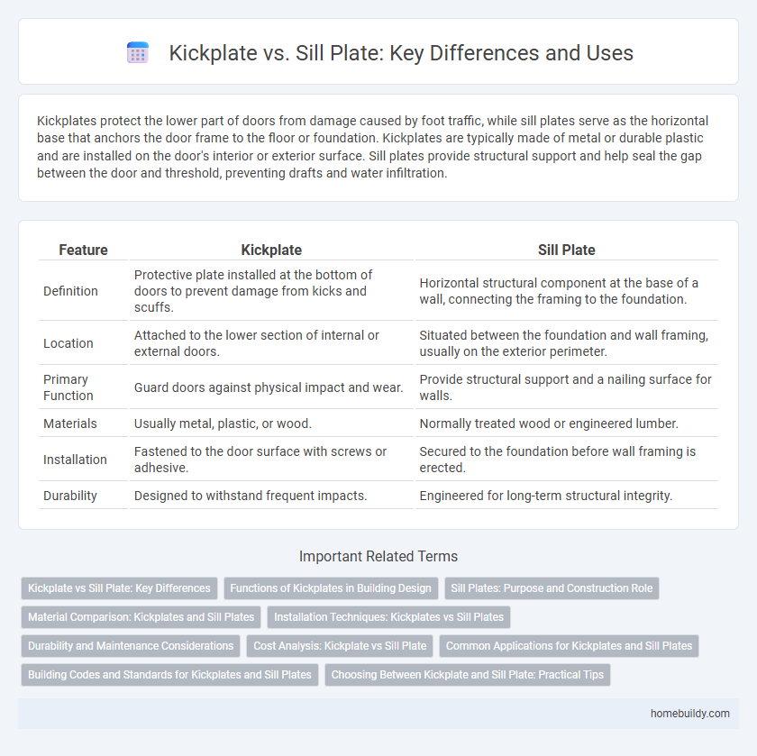 Kickplate vs. Sill Plate: Key Differences and Uses