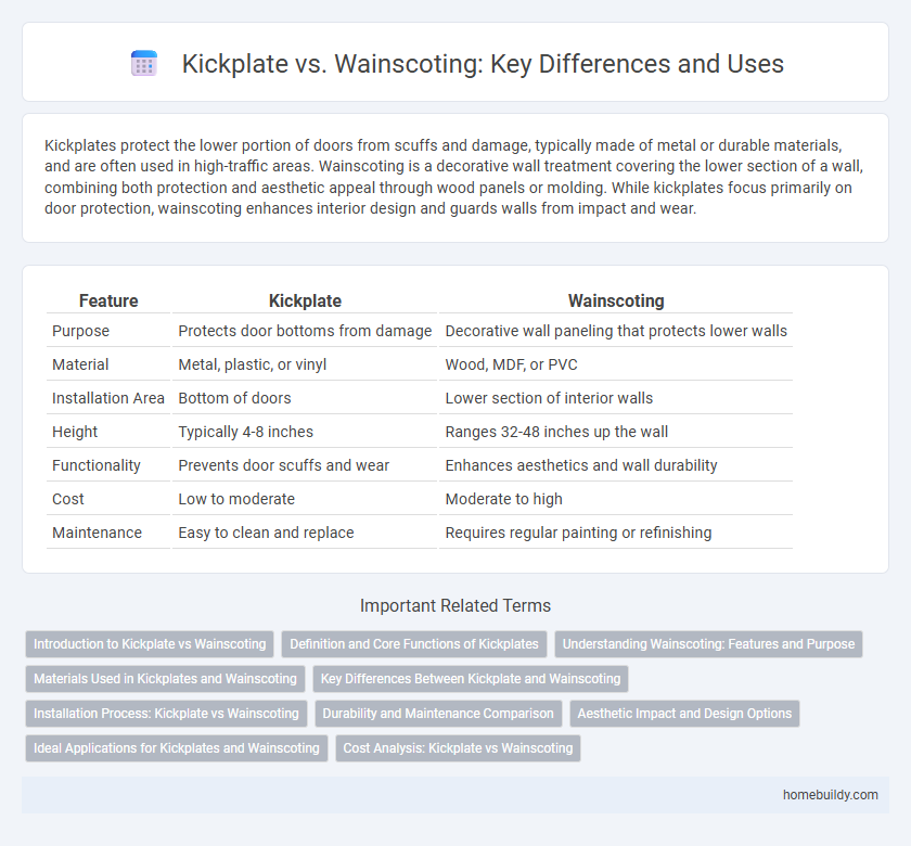 Kickplate vs. Wainscoting: Key Differences and Uses