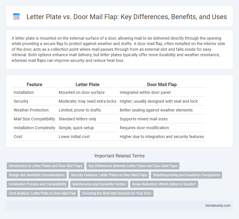 Letter Plate vs. Door Mail Flap: Key Differences, Benefits, and Uses