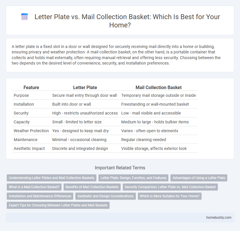Letter Plate vs. Mail Collection Basket: Which Is Best for Your Home?