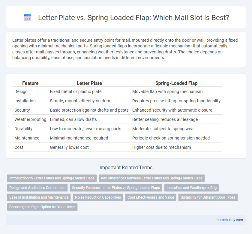 Letter Plate vs. Spring-Loaded Flap: Which Mail Slot is Best?