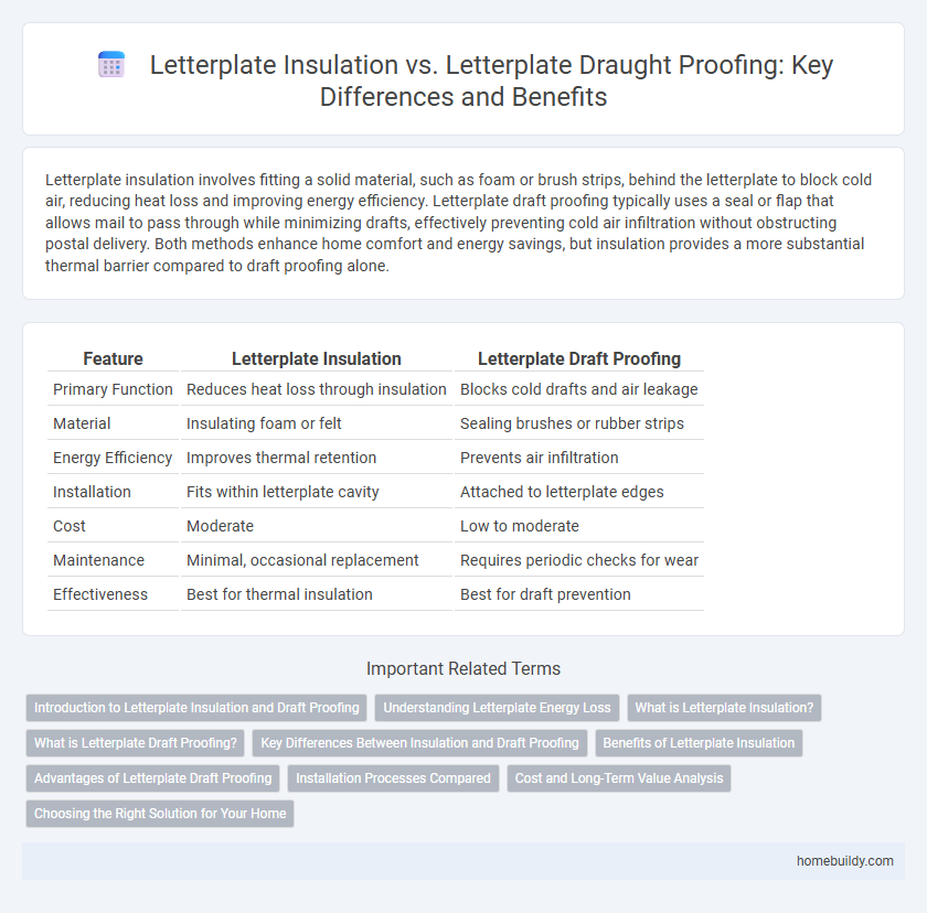 Letterplate Insulation vs. Letterplate Draught Proofing: Key Differences and Benefits