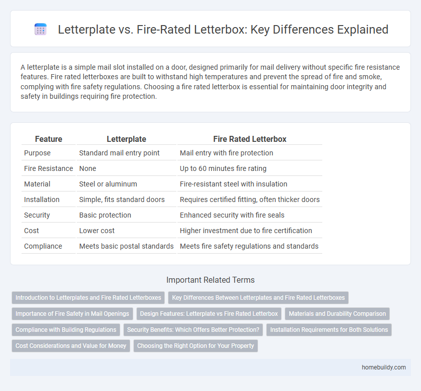 Letterplate vs. Fire-Rated Letterbox: Key Differences Explained