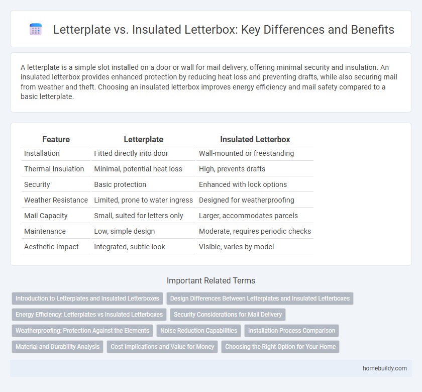 Letterplate vs. Insulated Letterbox: Key Differences and Benefits