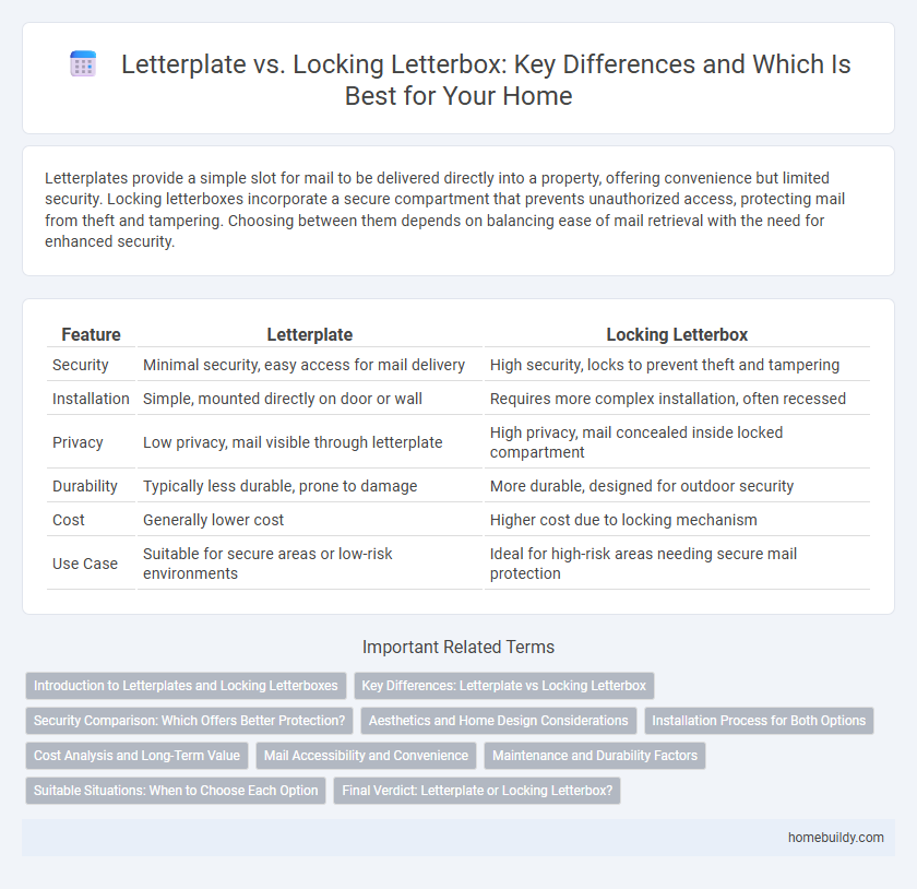 Letterplate vs. Locking Letterbox: Key Differences and Which Is Best for Your Home