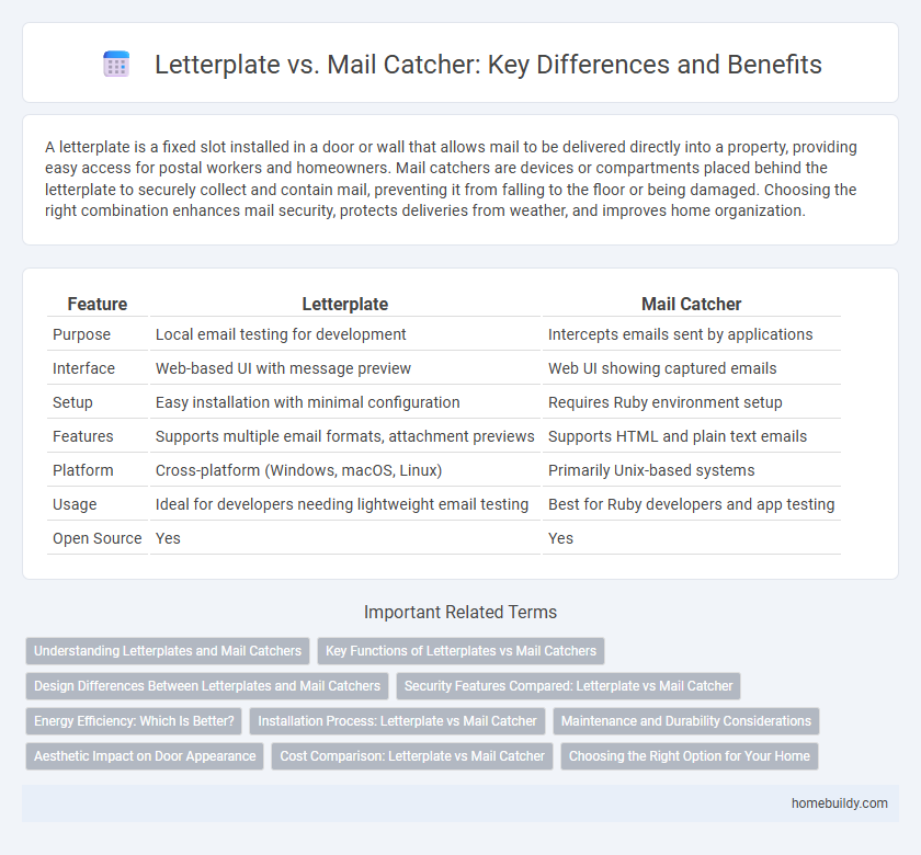 Letterplate vs. Mail Catcher: Key Differences and Benefits