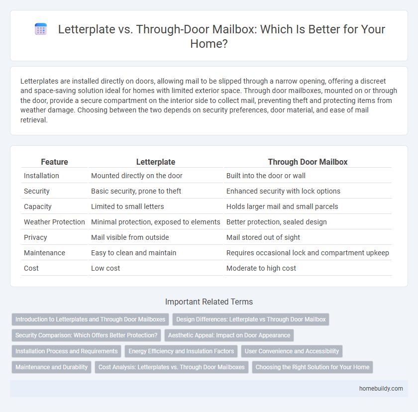 Letterplate vs. Through-Door Mailbox: Which Is Better for Your Home?