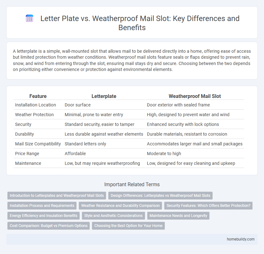 Letter Plate vs. Weatherproof Mail Slot: Key Differences and Benefits
