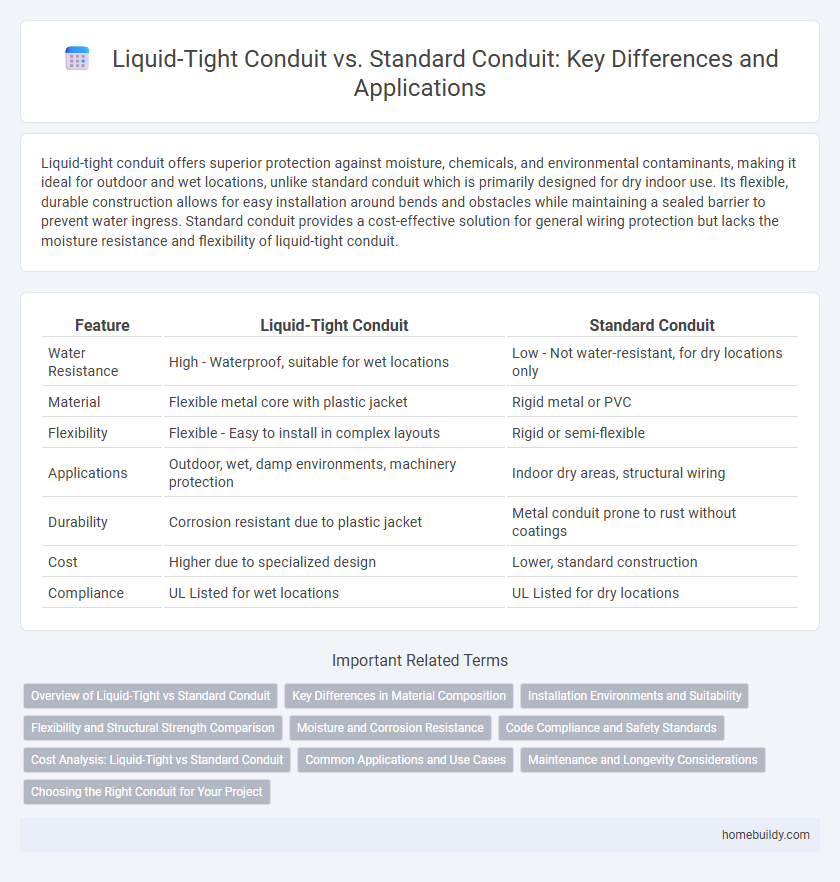 Liquid-Tight Conduit vs. Standard Conduit: Key Differences and Applications