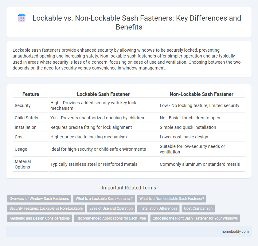 Lockable vs. Non-Lockable Sash Fasteners: Key Differences and Benefits