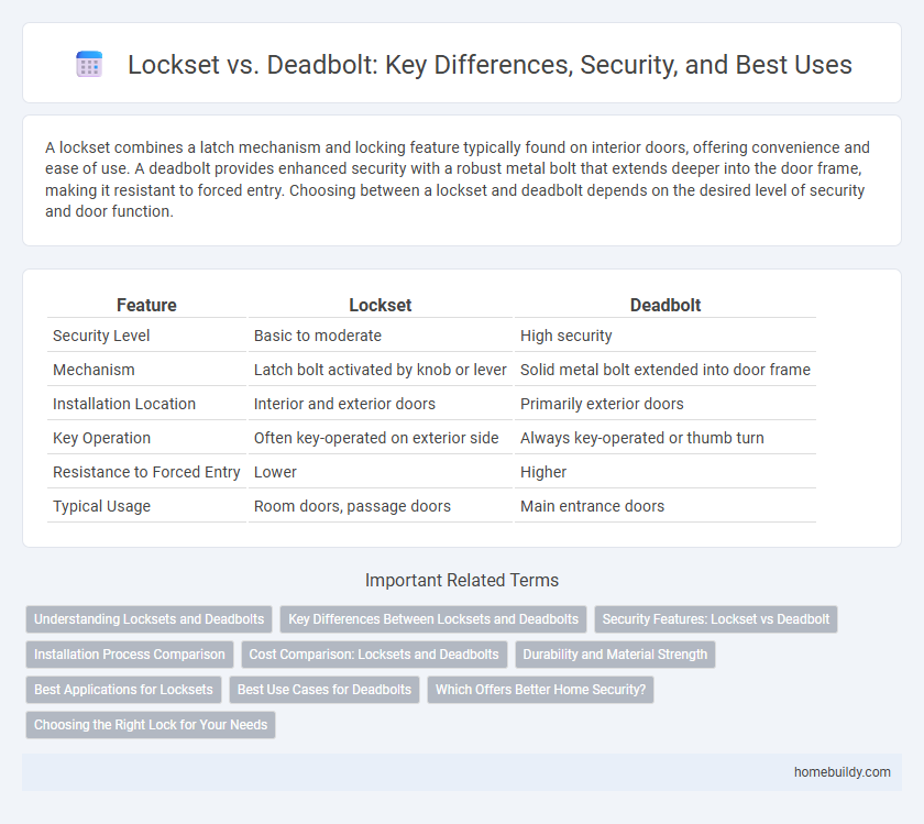 Lockset vs. Deadbolt: Key Differences, Security, and Best Uses