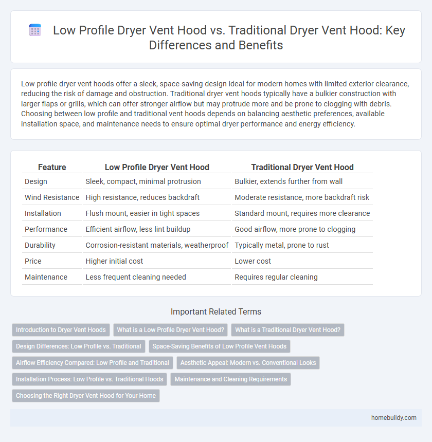Low Profile Dryer Vent Hood vs. Traditional Dryer Vent Hood: Key Differences and Benefits