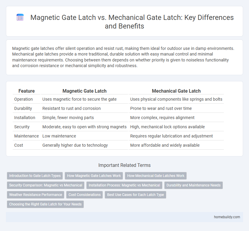 Magnetic Gate Latch vs. Mechanical Gate Latch: Key Differences and Benefits