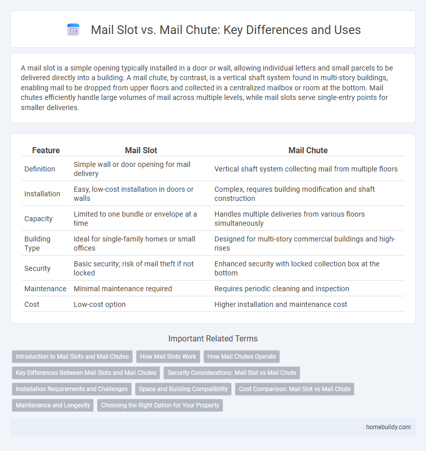 Mail Slot vs. Mail Chute: Key Differences and Uses