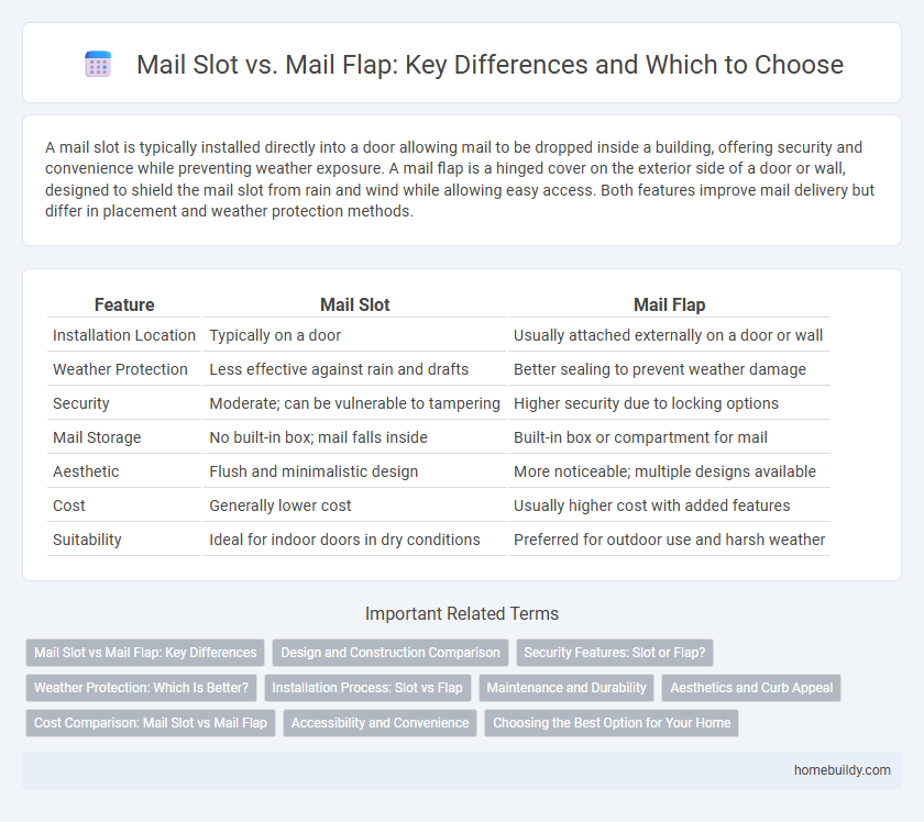 Mail Slot vs. Mail Flap: Key Differences and Which to Choose