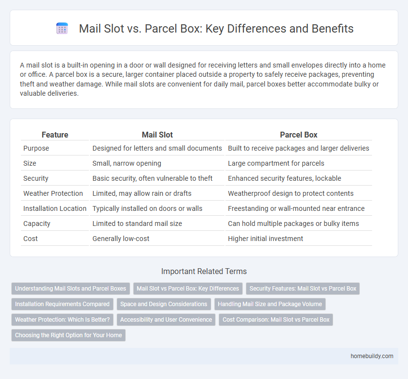 Mail Slot vs. Parcel Box: Key Differences and Benefits