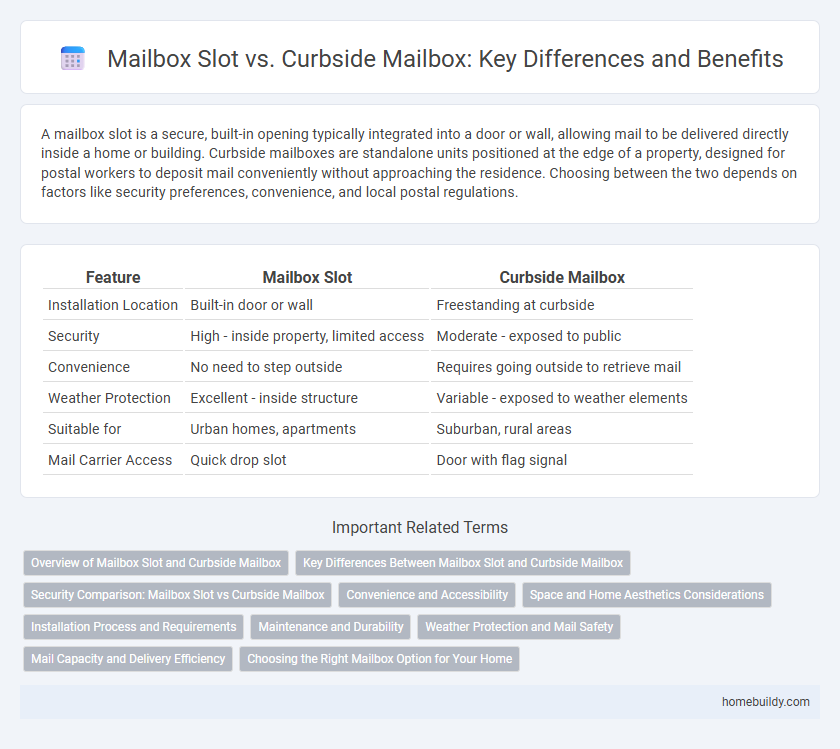 Mailbox Slot vs. Curbside Mailbox: Key Differences and Benefits
