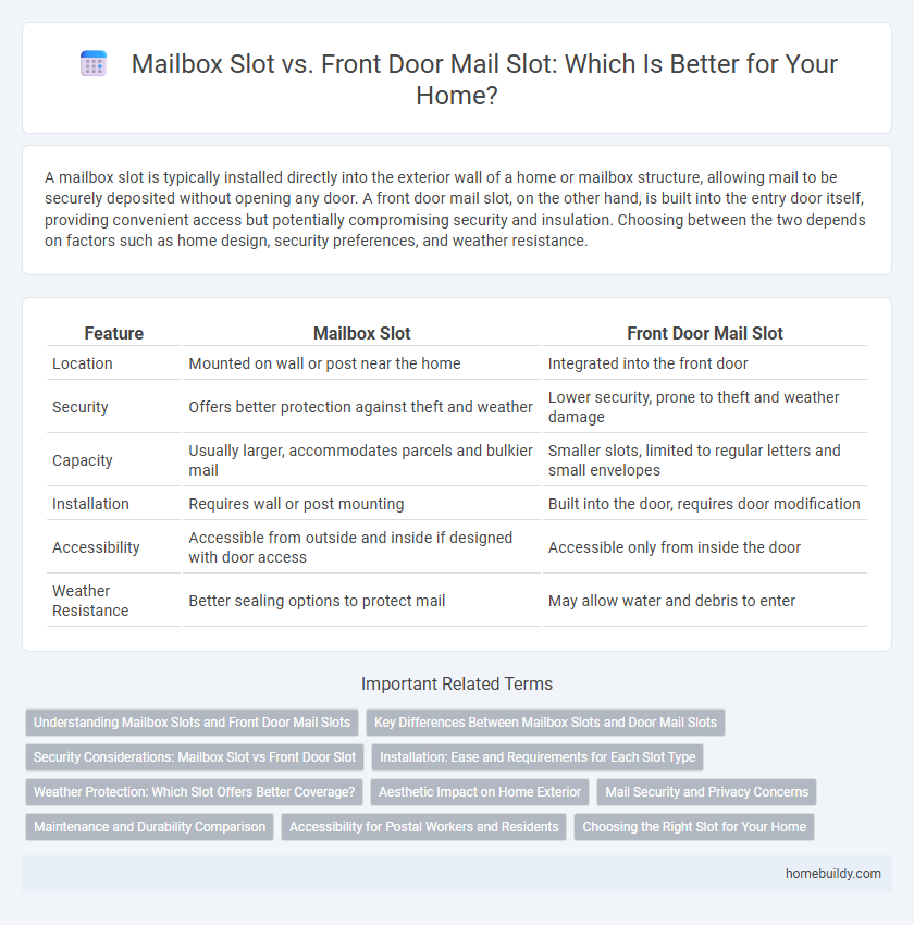 Mailbox Slot vs. Front Door Mail Slot: Which Is Better for Your Home?