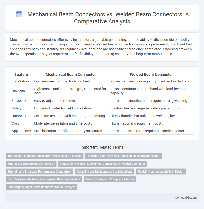 Mechanical Beam Connectors vs. Welded Beam Connectors: A Comparative Analysis