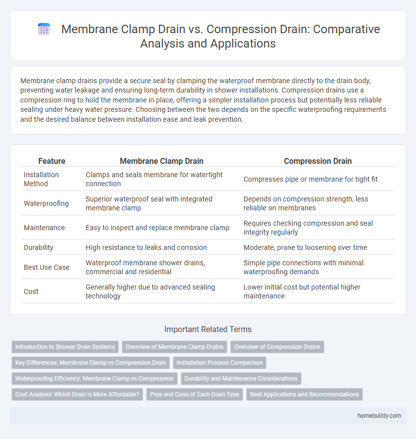 Membrane Clamp Drain vs. Compression Drain: Comparative Analysis and Applications