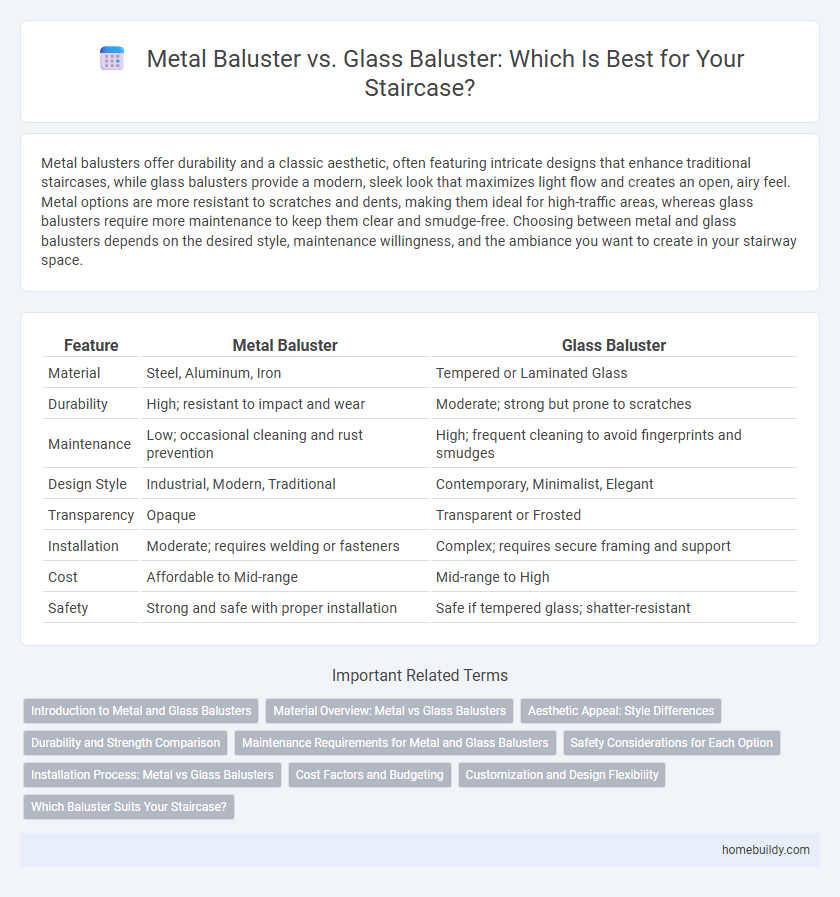 Metal Baluster vs. Glass Baluster: Which Is Best for Your Staircase?